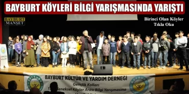 Bayburt Köyleri Bilgi Yarışmasında Yarıştı