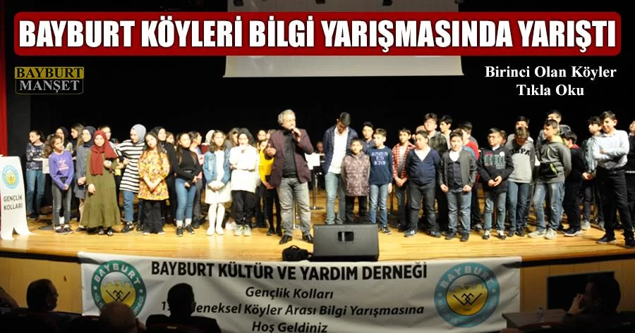 Bayburt Köyleri Bilgi Yarışmasında Yarıştı