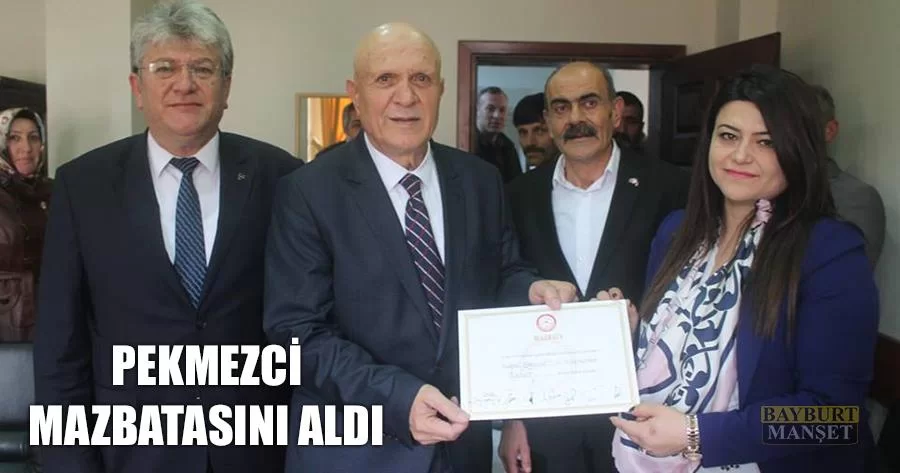 Pekmezci Mazbatasını Aldı