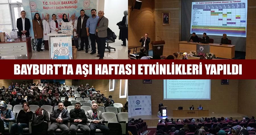 Bayburt’ta Aşı Haftası Etkinlikleri Yapıldı