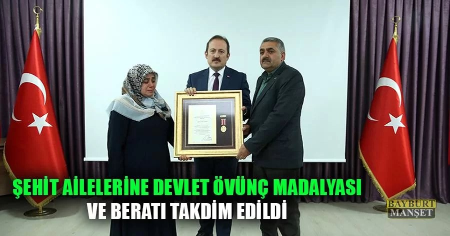 Şehit Ailelerine Devlet Övünç Madalyası Ve Beratı Takdim Edildi