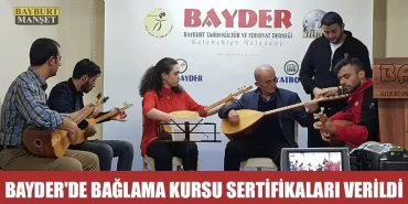 BAYDER'de Bağlama Kursu Sertifikaları Verildi