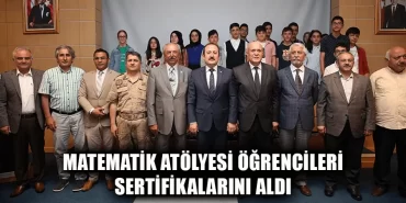 Matematik Atölyesi Öğrencileri Sertifikalarını Aldı