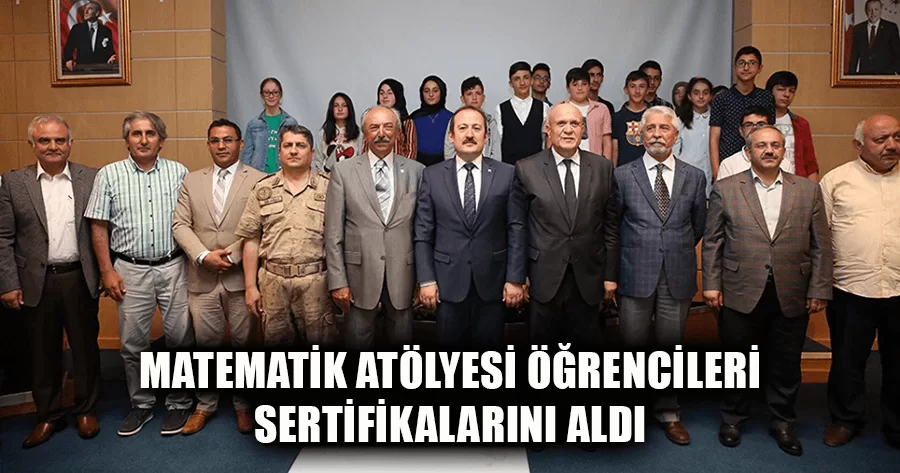 Matematik Atölyesi Öğrencileri Sertifikalarını Aldı