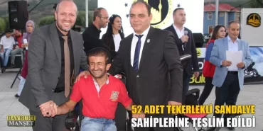 52 Adet Tekerlekli Sandalye Sahiplerine Teslim Edildi