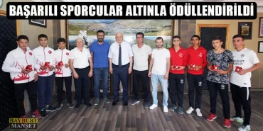 Başarılı Sporcular Altınla Ödüllendirildi