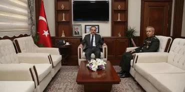 Komutan Albay Diker Vali Cüneyt Epcim’i Ziyaret Etti