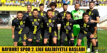 Bayburt Spor 2. Lige Galibiyetle Başladı