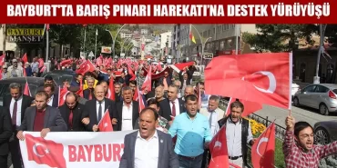 Bayburt'ta Barış Pınarı Harekatı'na Destek Yürüyüşü