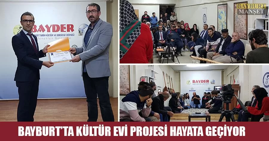 Bayburt’ta Kültür Evi Projesi Hayata Geçiyor