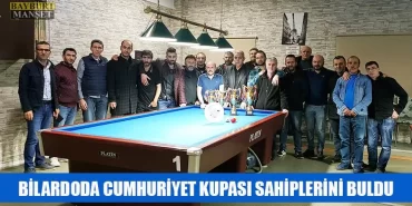 Bilardoda Cumhuriyet Kupası sahiplerini buldu