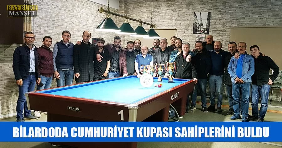 Bilardoda Cumhuriyet Kupası sahiplerini buldu