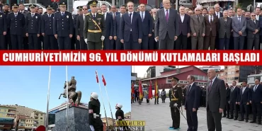 Cumhuriyetimizin 96. Yıl Dönümü Kutlamaları Başladı