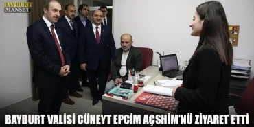 Vali Cüneyt Epcim AÇSHİM'nü Ziyaret Etti