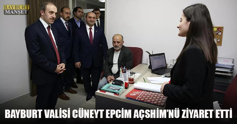 Vali Cüneyt Epcim AÇSHİM'nü Ziyaret Etti