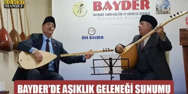 BAYDER'de Aşıklık Geleneği Sunumu