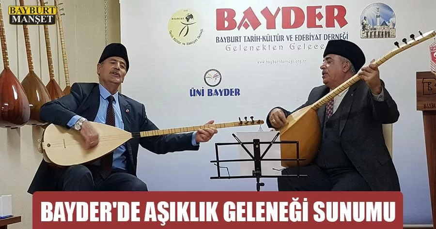 BAYDER'de Aşıklık Geleneği Sunumu