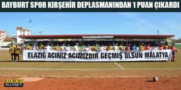 Bayburt Spor Kırşehir Deplasmanından 1 Puan Çıkardı