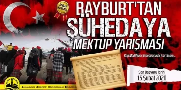 Bayburt’tan Şühedaya Mektup Yarışması