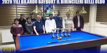 2020 Yılı Bilardo Bayburt İl Birincileri Belli Oldu