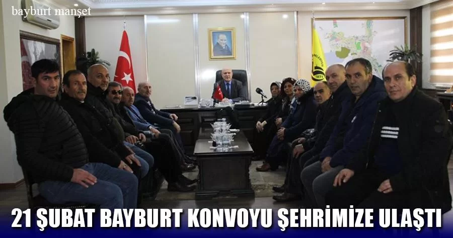 21 Şubat Bayburt Konvoyu Şehrimize Ulaştı