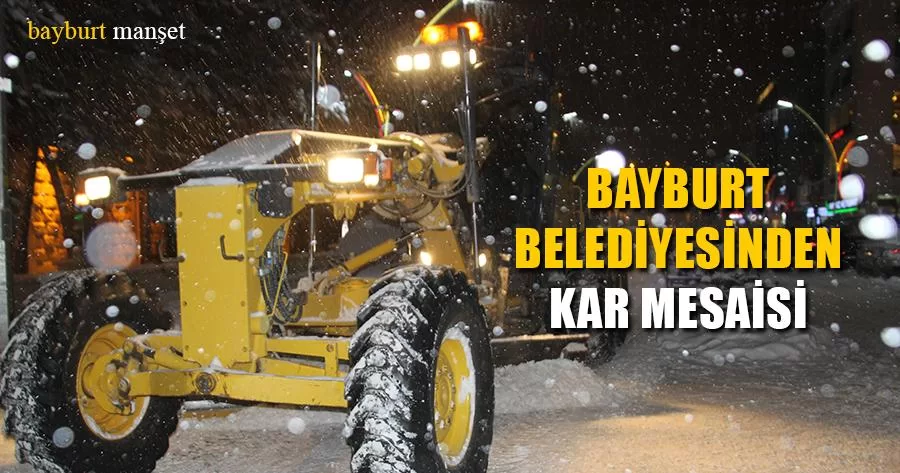 Bayburt Belediyesinden Kar Mesaisi