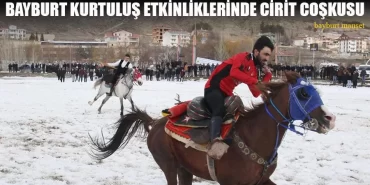 Bayburt Kurtuluş Etkinliklerinde Cirit Coşkusu