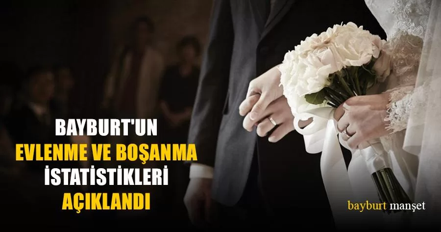 Bayburt'un Evlenme ve Boşanma İstatistikleri Açıklandı