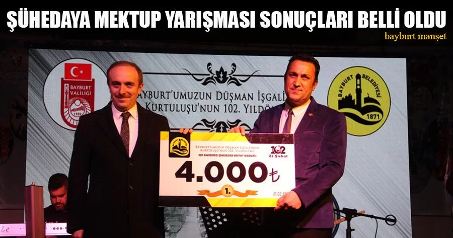 Şühedaya Mektup Yarışması Sonuçları Belli Oldu