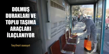 Dolmuş Durakları Ve Toplu Taşıma Araçları İlaçlanıyor