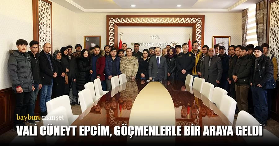 Vali Cüneyt Epcim, Göçmenlerle Bir Araya Geldi