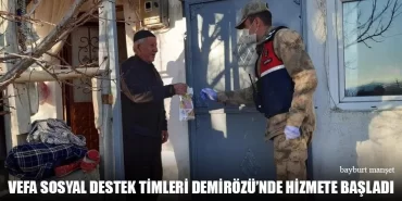 Vefa Sosyal Destek Timleri Demirözü'nde Hizmete Başladı