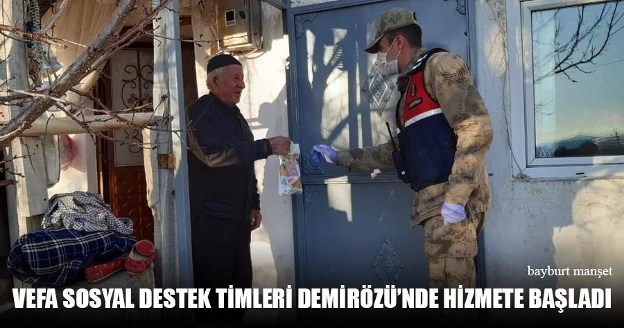 Vefa Sosyal Destek Timleri Demirözü'nde Hizmete Başladı