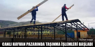 Canlı Hayvan Pazarında Taşınma İşlemleri Başladı