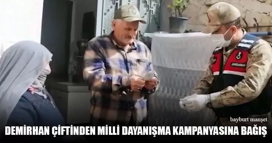 Demirhan Çiftinden Milli Dayanışma Kampanyasına Bağış