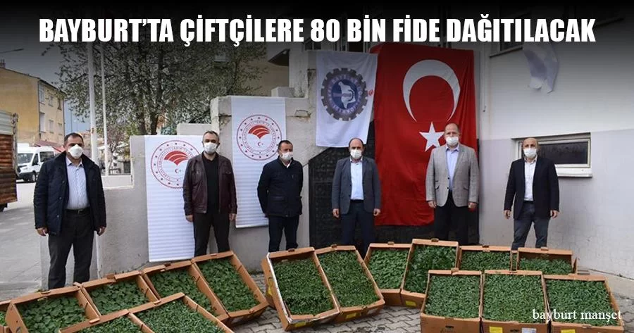 Bayburt’ta Çiftçilere 80 Bin Fide Dağıtılacak