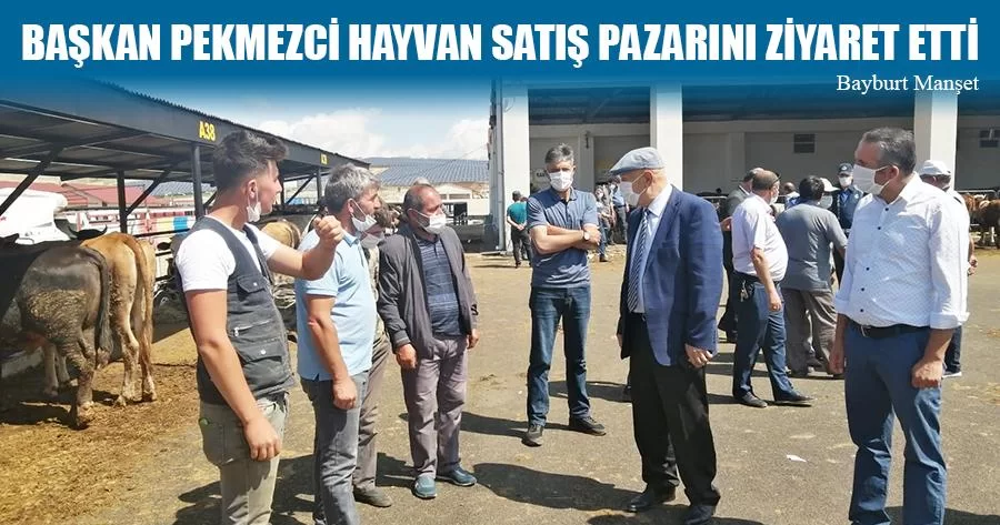 Başkan Hükmü Pekmezci Hayvan Satış Pazarını Ziyaret Etti