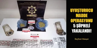 Uyuşturucu Madde Operasyonu 5 Şüpheli Yakalandı!