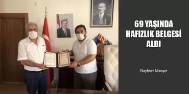 69 Yaşında Hafızlık Belgesi Aldı