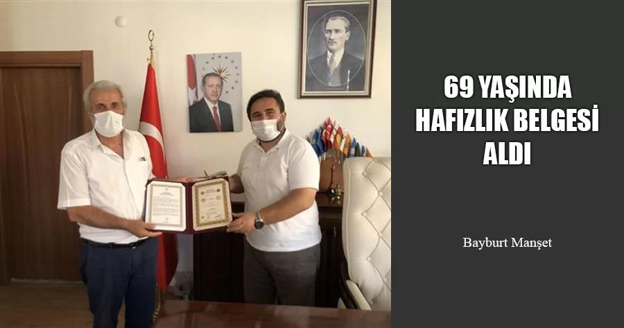 69 Yaşında Hafızlık Belgesi Aldı