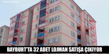 Bayburt'ta 32 Adet Daire Satışa Çıkıyor