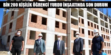 Bin 200 Kişilik Öğrenci Yurdu İnşaatında Son Durum