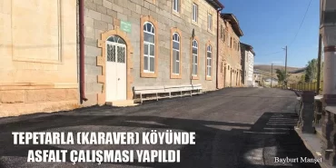 Tepetarla (Karaver) Köyünde Asfalt Çalışması Yapıldı