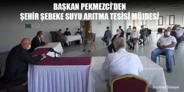 Başkan Pekmezci'den Şehir Şebeke Suyu Arıtma Tesisi Müjdesi