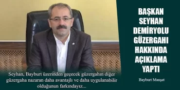 Başkan Seyhan, Demiryolu Güzergahı Hakkında Açıklama Yaptı