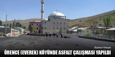 Örence (Everek) Köyünde Asfalt Çalışması Yapıldı
