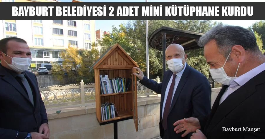 Bayburt Belediyesi 2 Adet Mini Kütüphane Kurdu