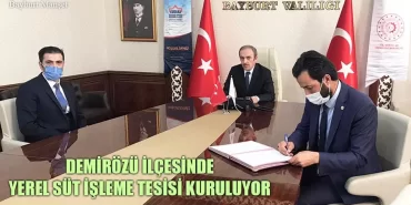 Demirözü İlçesinde Yerel Süt İşleme Tesisi Kuruluyor