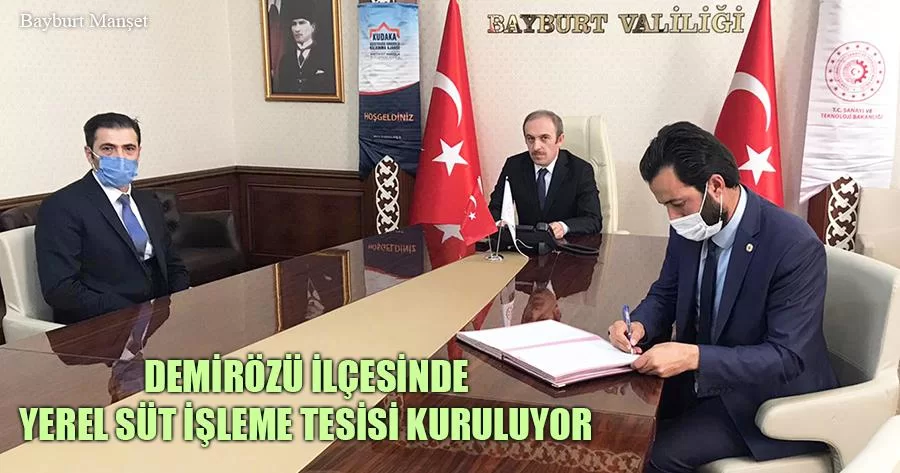 Demirözü İlçesinde Yerel Süt İşleme Tesisi Kuruluyor