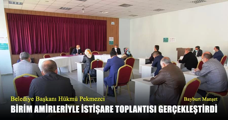 Pekmezci Birim Amirleriyle İstişare Toplantısı Gerçekleştirdi